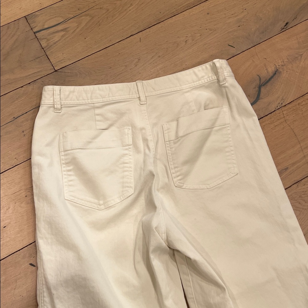 Gap high rise wide leg cropped jeans, 12 - Picture 4 of 6